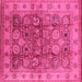 Square Oriental Pink Industrial Rug, urb859pnk