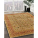 Machine Washable Industrial Modern Yellow Rug in a Family Room, wshurb860