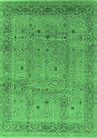 Oriental Emerald Green Industrial Rug, urb860emgrn