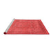 Industrial Red Washable Rugs