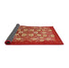 Sideview of Mid-Century Modern Red Oriental Rug, urb861