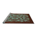 Sideview of Machine Washable Oriental Light Blue Industrial Rug, wshurb861lblu