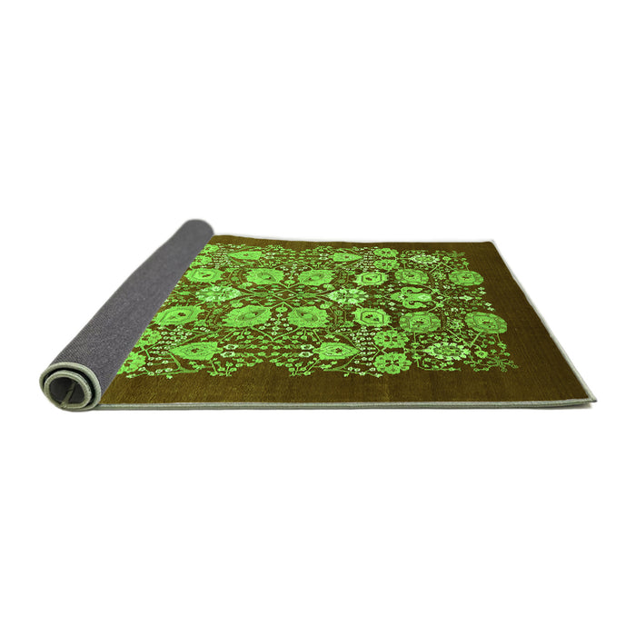 Sideview of Oriental Green Industrial Rug, urb861grn