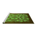 Sideview of Machine Washable Oriental Green Industrial Area Rugs, wshurb861grn