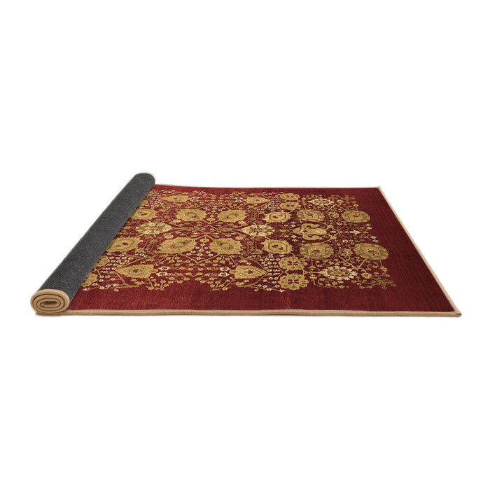 Sideview of Oriental Brown Industrial Rug, urb861brn