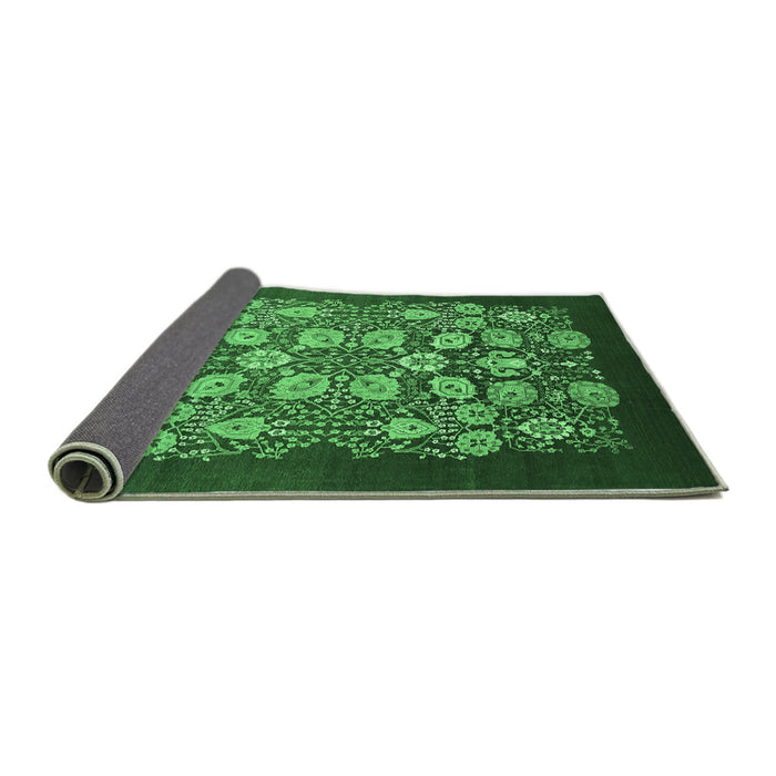 Sideview of Oriental Emerald Green Industrial Rug, urb861emgrn