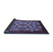 Sideview of Oriental Blue Industrial Rug, urb861blu