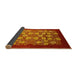 Sideview of Oriental Yellow Industrial Rug, urb861yw