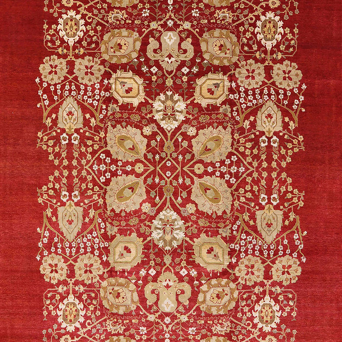 Mid-Century Modern Red Oriental Rug, urb861