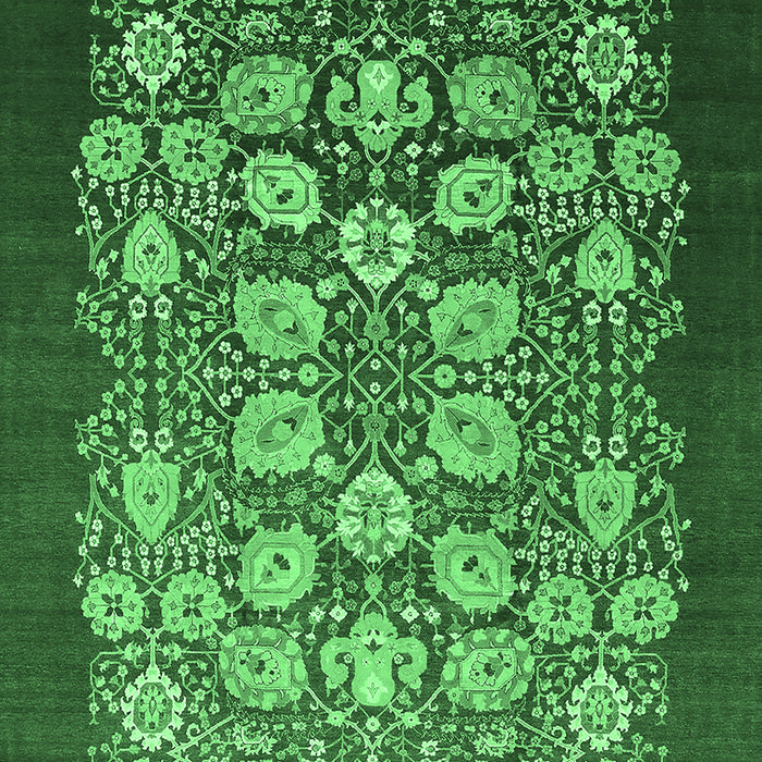 Oriental Emerald Green Industrial Rug, urb861emgrn