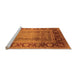 Sideview of Machine Washable Oriental Orange Industrial Area Rugs, wshurb862org