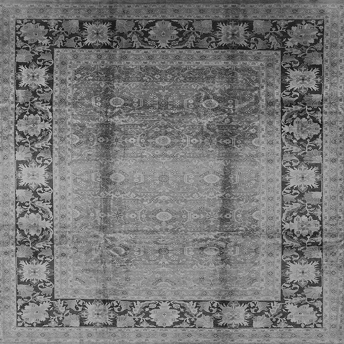 Square Oriental Gray Industrial Rug, urb862gry