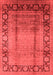 Oriental Red Industrial Area Rugs