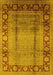 Oriental Yellow Industrial Rug, urb862yw