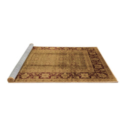 Sideview of Machine Washable Oriental Brown Industrial Rug, wshurb862brn
