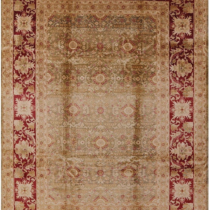Mid-Century Modern Mahogany Brown Oriental Rug, urb862