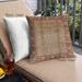 Front View of Mid-Century Modern Urban Square Mahogany Brown Throw Pillow, 18 inch by 18 inch, pwurb862