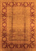 Machine Washable Oriental Orange Industrial Area Rugs, wshurb862org