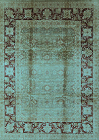 Oriental Light Blue Industrial Rug, urb862lblu