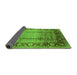 Sideview of Oriental Green Industrial Rug, urb862grn