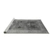 Sideview of Machine Washable Oriental Gray Industrial Rug, wshurb863gry