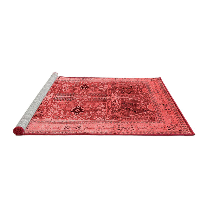 Industrial Red Washable Rugs