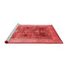 Industrial Red Washable Rugs