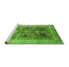 Sideview of Machine Washable Oriental Green Industrial Area Rugs, wshurb863grn