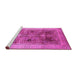 Sideview of Machine Washable Oriental Pink Industrial Rug, wshurb863pnk