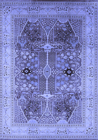 Oriental Blue Industrial Rug, urb863blu