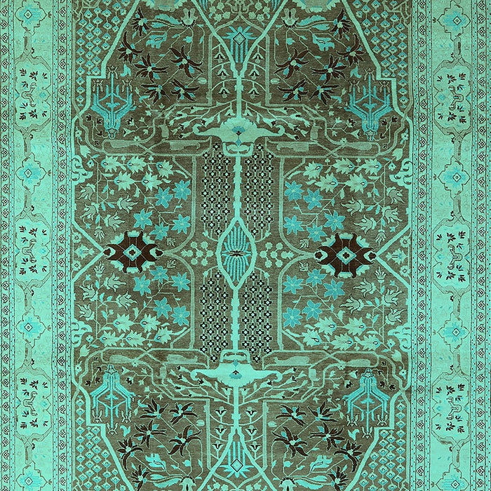 Oriental Turquoise Industrial Rug, urb863turq