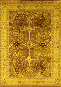 Oriental Yellow Industrial Rug, urb863yw