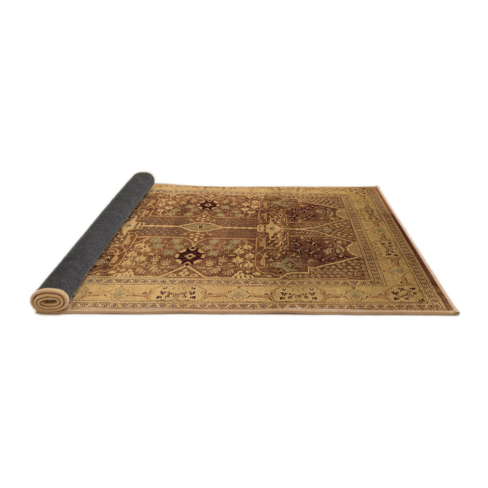 Sideview of Oriental Brown Industrial Rug, urb863brn
