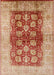 Mid-Century Modern Yellow Oriental Rug, urb864