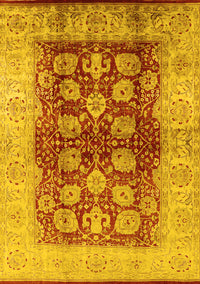 Oriental Yellow Industrial Rug, urb864yw