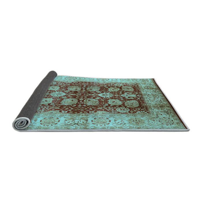 Sideview of Oriental Light Blue Industrial Rug, urb864lblu