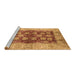 Sideview of Machine Washable Oriental Brown Industrial Rug, wshurb864brn