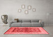 Industrial Red Washable Rugs