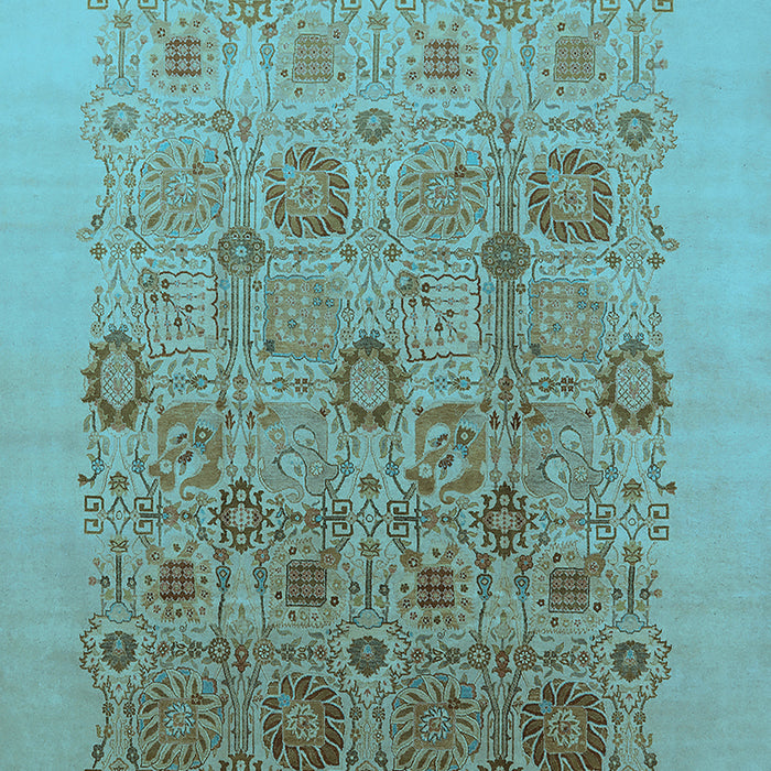 Oriental Light Blue Industrial Rug, urb865lblu