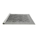 Sideview of Machine Washable Oriental Gray Industrial Rug, wshurb865gry