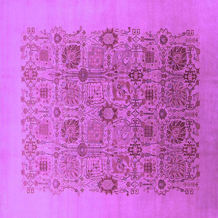 Square Oriental Purple Industrial Rug, urb865pur
