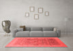 Industrial Red Washable Rugs