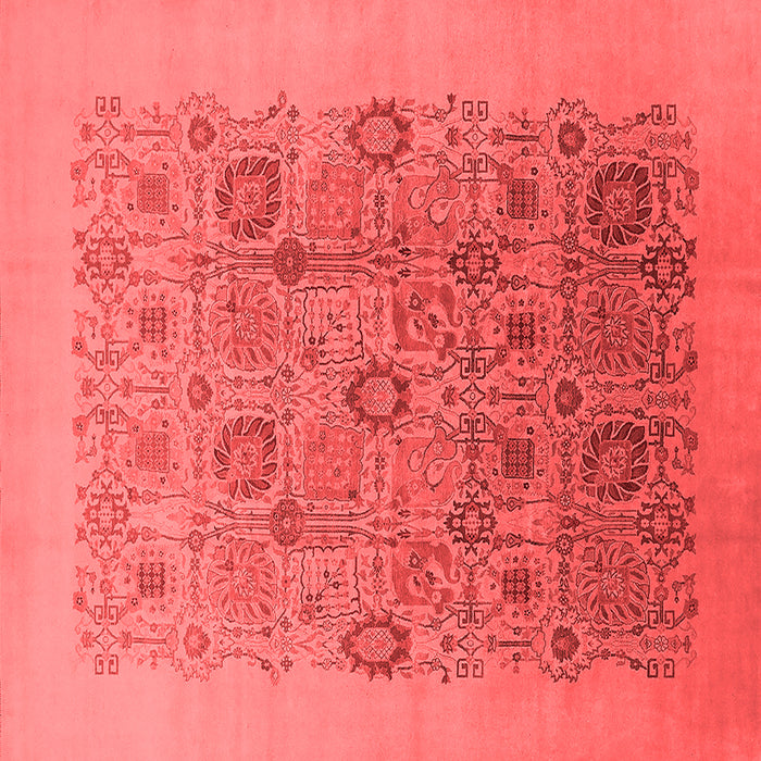Machine Washable Oriental Red Industrial Rug, wshurb865red