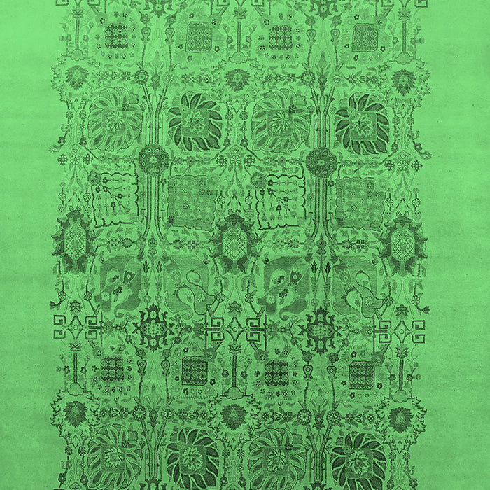 Oriental Emerald Green Industrial Rug, urb865emgrn