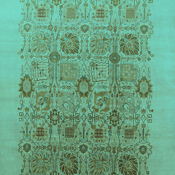 Oriental Turquoise Industrial Rug, urb865turq