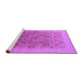 Sideview of Machine Washable Oriental Purple Industrial Area Rugs, wshurb865pur