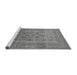 Sideview of Machine Washable Oriental Gray Traditional Rug, wshurb866gry