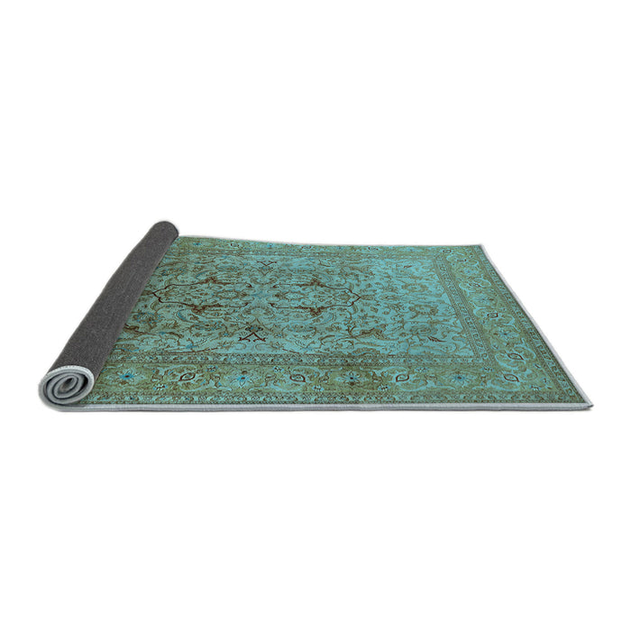 Sideview of Oriental Light Blue Traditional Rug, urb866lblu