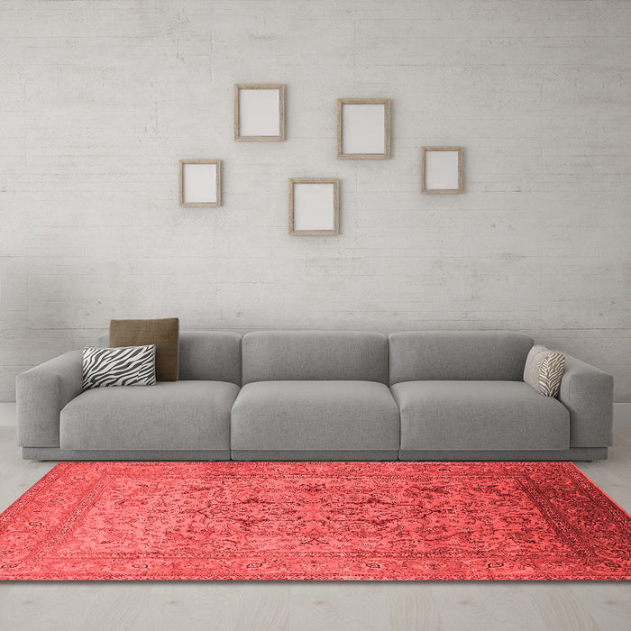 Traditional Red Washable Rugs