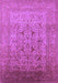 Machine Washable Oriental Purple Traditional Area Rugs, wshurb866pur